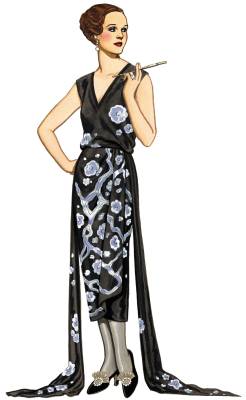 From 1920: Beer Evening Gown