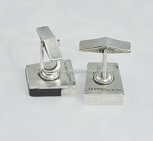 Modernist Cufflinks Signed Ed Wiener