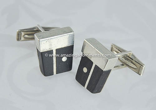 Ed Wiener Sterling Modernist Cufflinks