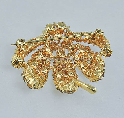 Vintage Lisner Rhinestone Brooch