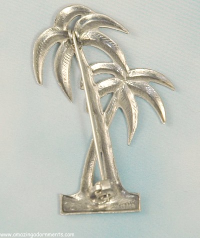 Sterling Silver Palm Tree Pin