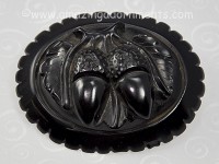 Antique Whitby Jet Brooch