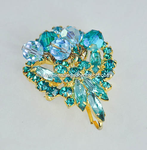 Delizza and Elster Rhinestone Brooch