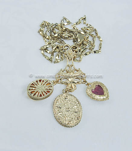 Signed 2028 Intaglio Necklace