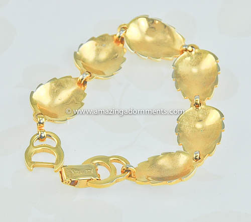Vintage Signed Volupte Autumn Leaf Bracelet