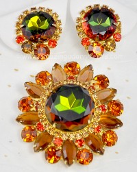 Vintage Rhinestone Set Signed Tara 