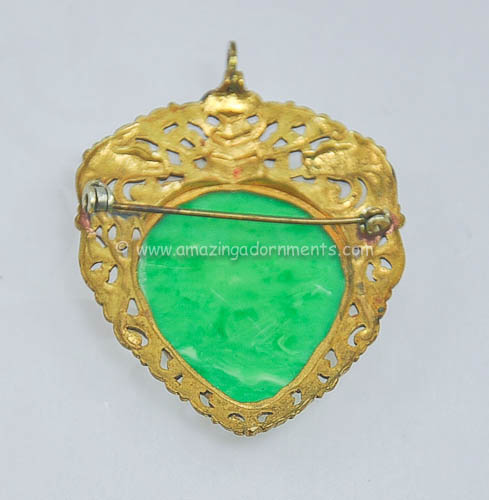 Vintage Jade Pin Pendant Combo