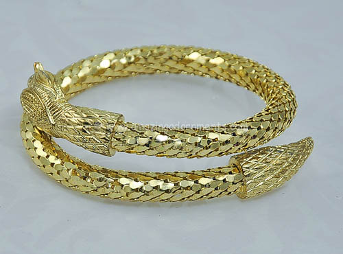 Vintage Signed Otomesh Snake Bracelet