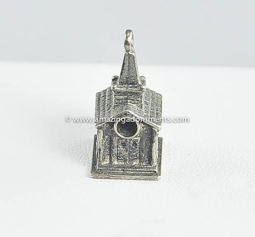 Vintage Stanhope Sterling Church Charm with Lord's Prayer