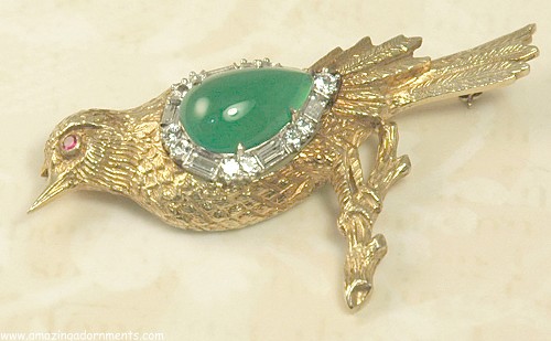 DU JAY Sterling Brooch