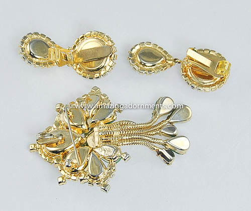 Hobe Brooch and Earring Demi- parure