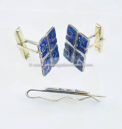 Margot de Taxco, Mexican Sterling Cufflink Set