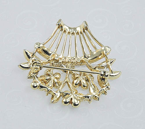 Lisner Flower Basket Brooch