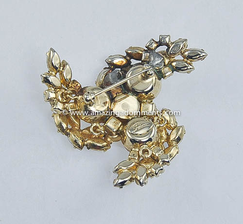 Sherman Rhinestone Brooch