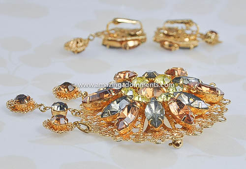 Emmons Rhinestone and Filigree Set