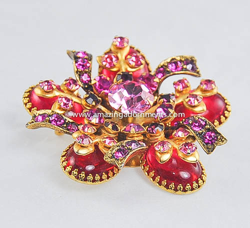 Vintage Selini Rhinestone Brooch