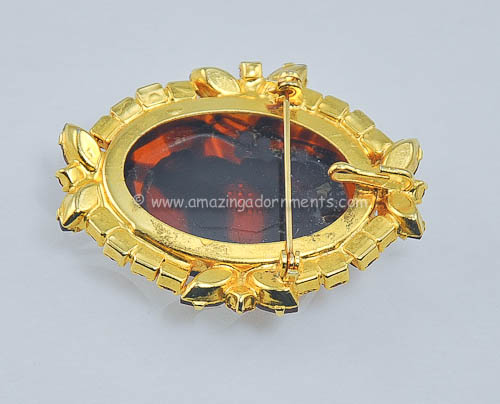 Vintage DeLizza and Elster Cameo Pin