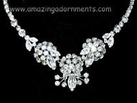 Sherman Clear Rhinestone Necklace