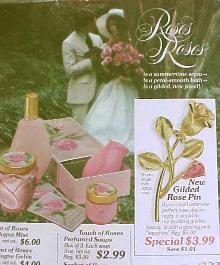 Avon 1972 Gilded Rose Ad