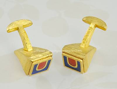 Givenchy Couture Enamel Cufflinks  