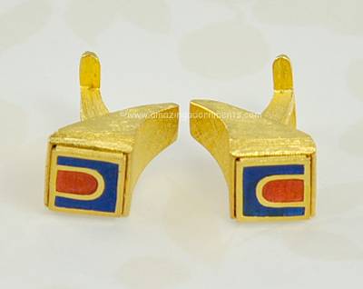 Givenchy Couture Enamel Cufflinks