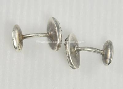 Antique Signed Unger Brothers Sterling Silver Cufflinks