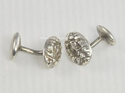 Antique Signed Unger Brothers Sterling Silver Cufflinks