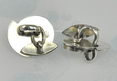 Sam Kramer Modernist Sterling Cufflinks