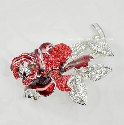 Nolan Miller Flower Figural Brooch