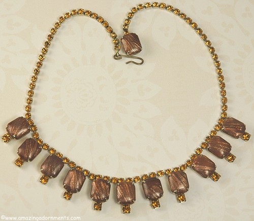 Vintage Art Glass Necklace
