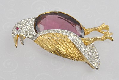Signed Bellini Bird Pin