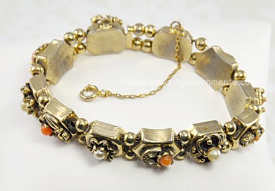 Unsigned Goldette Bracelet