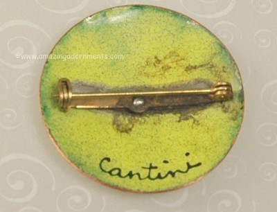 Virgil Cantini Copper on Enamel Pin