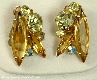 Coro Rhinestone Earrings