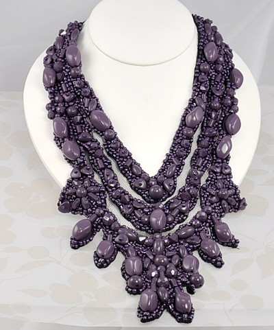 Vera Wang Lavender Line Necklace