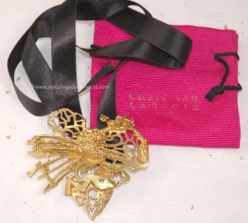 Christian Lacroix Necklace/pin Combo