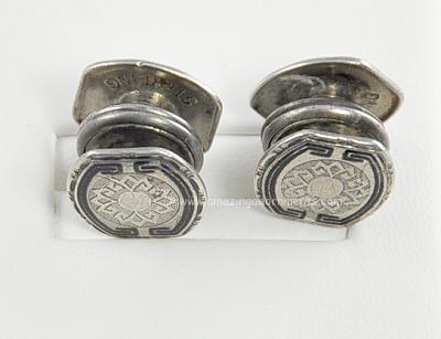 Baer and Wilde Sterling Snap Cufflinks