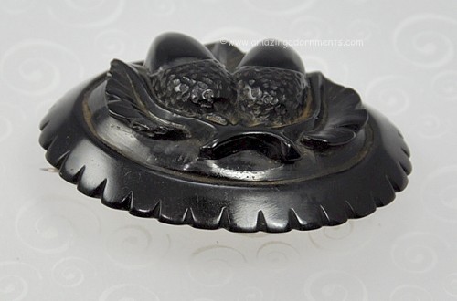 Victorian Whitby Jet Pin