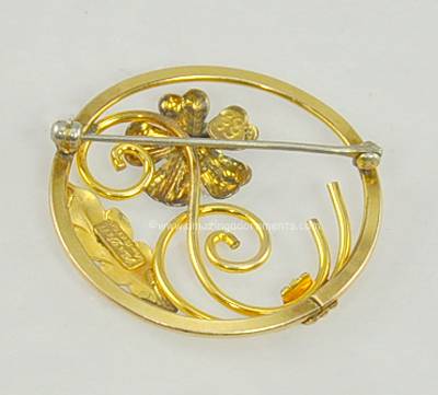 Van Dell Gold Filled Brooch