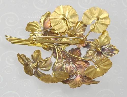 Sandor Enamel and Rhinestone Brooch