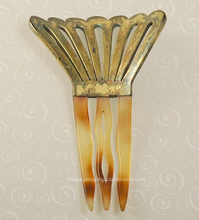 ca. 1920s Auguste Bonaz Hair Comb