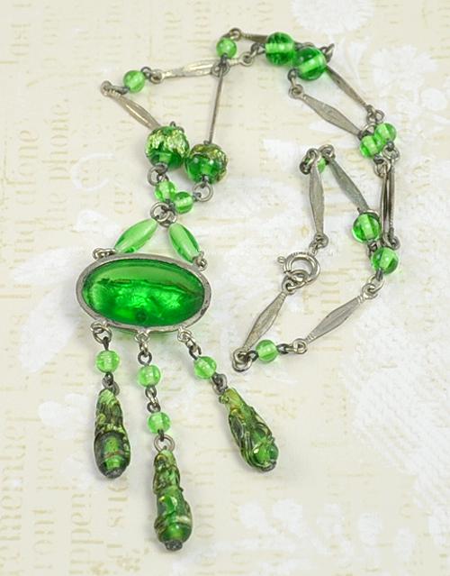 Vintage Czech Glass Necklace