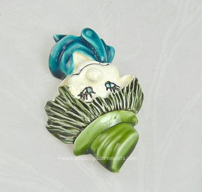 Vintage HAR Enamel Clown Boy Hobo Enamel Pin