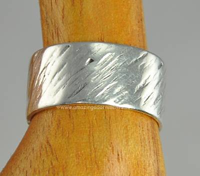Sam Kramer Modernist Sterling Silver Ring