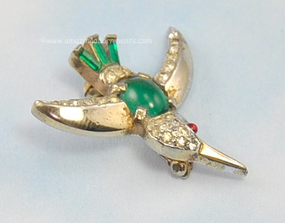 Crown Trifari Bird Pin