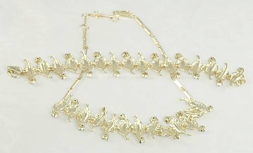 AB Rhinestone Necklace and Bracelet Set