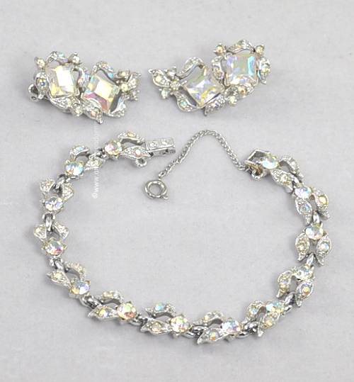 Vintage Signed Bogoff AB Rhinestone Set