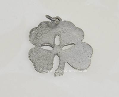 Walter Lampl Sterling and Enamel Saint Patrick's Day Green Enamel Clover Charm