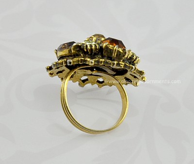 Vintage Rhinestone Ring 