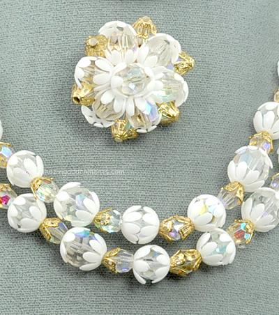 Vintage Crystal Bead Demi- Parure